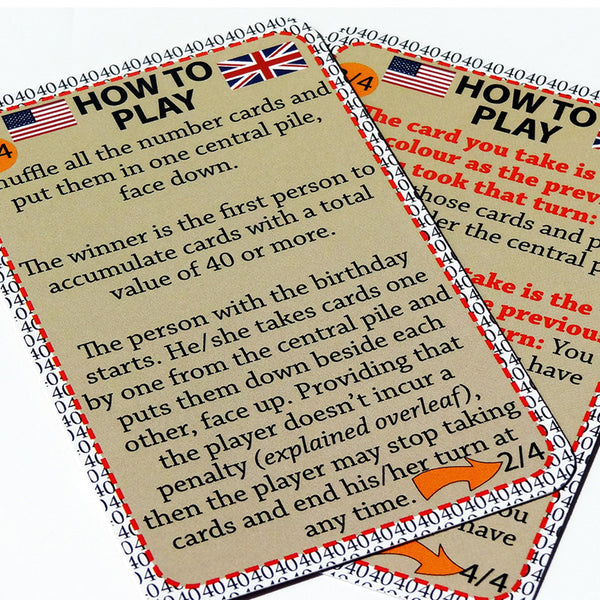 40th Birthday Game - GoForItGames-USA