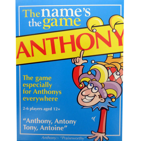 Anthony's Game - the game for people named Anthony, Ant or Tony - GoForItGames-USA