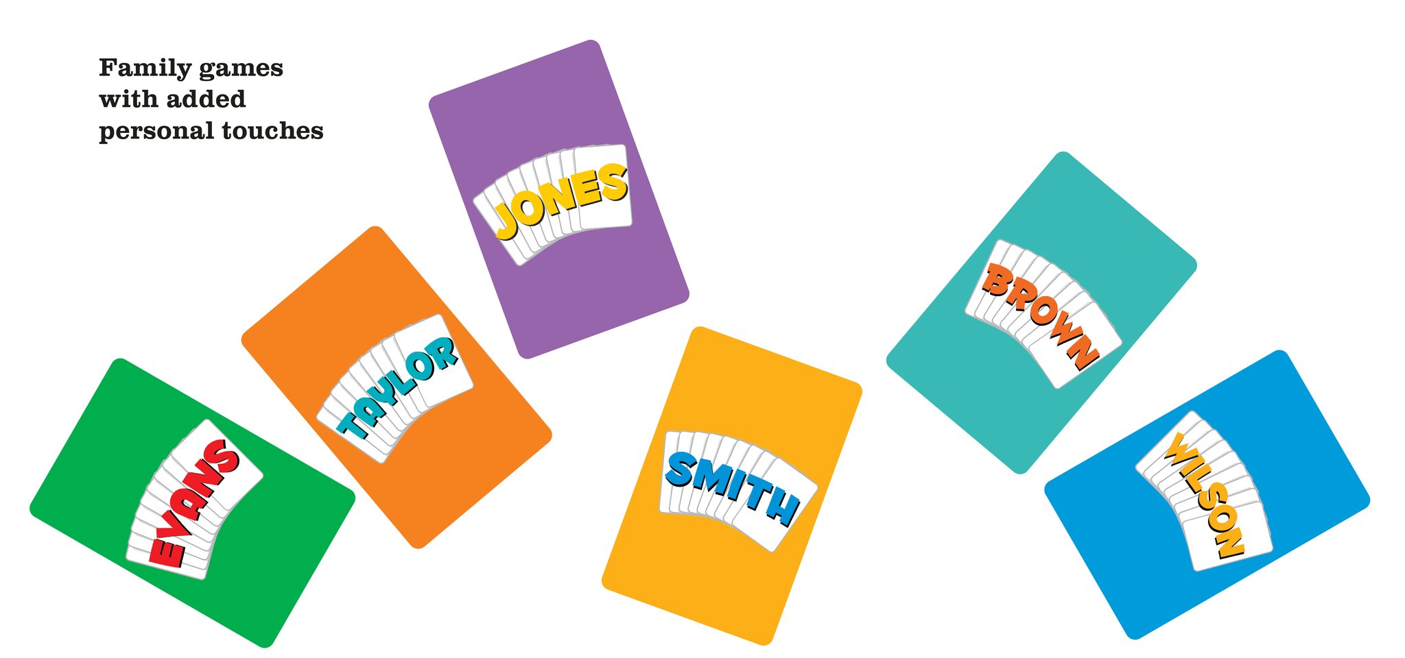 Games personalized with last names